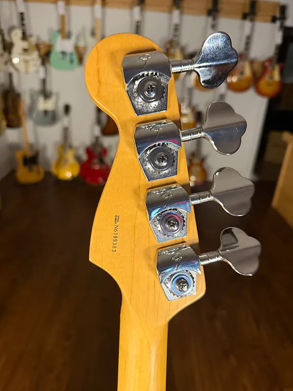 1996 Fender American Deluxe Precision Bass with Maple Fretboard - White Blonde - OHSC