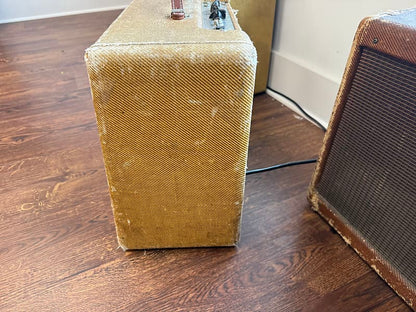 1959 Fender Deluxe 5E3 Narrow Panel 15-Watt 1x12" Guitar Combo - Tweed