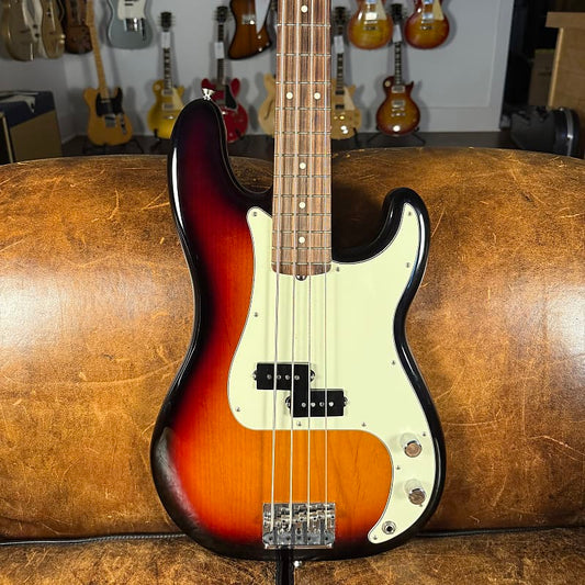 2018 Fender American Professional Precision Bass - 3 Tone Sunburst - OHSC