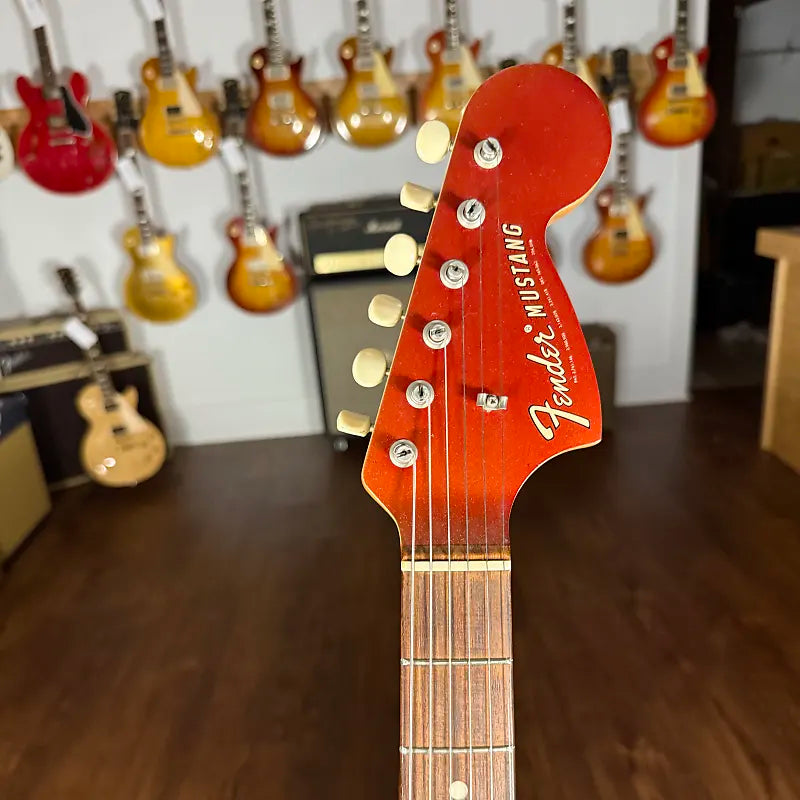 1969 Fender Competition Mustang - Red - Front & Back Stripes