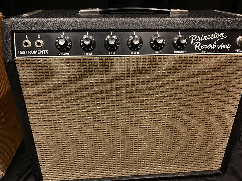 Fender Princeton Reverb 12-Watt Vintage Blackface Guitar Combo Amp