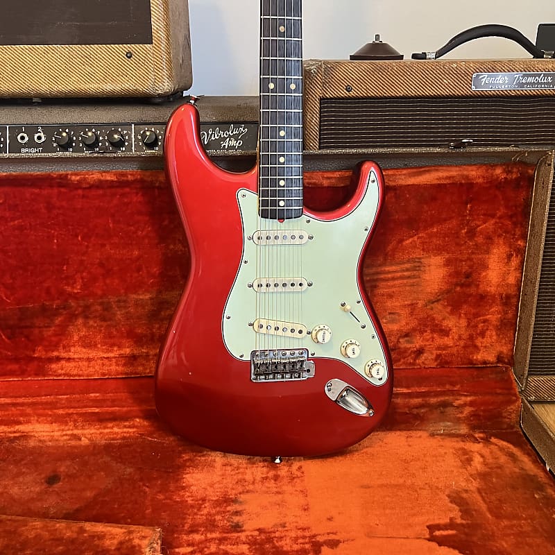 Fender Stratocaster 1963 - Candy Apple Red Refin - OHSC