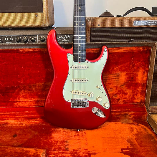 Fender Stratocaster 1963 - Candy Apple Red Refin - OHSC