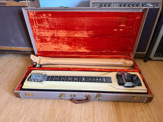 1960's Fender S8 400 Single Neck 8-String Pedal Steel Guitar Desert Sand - OHSC