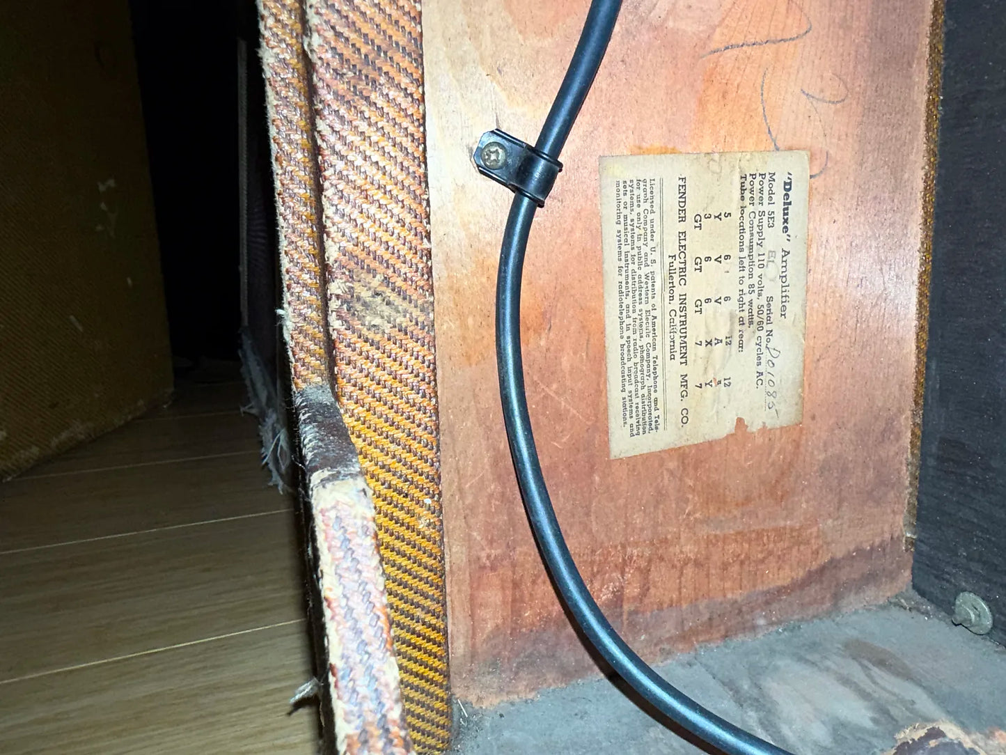 1956 Fender 5E3 Deluxe - Tweed