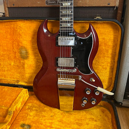 Gibson SG Standard with Maestro Vibrola 1965 - Cherry Wide Nut OHSC