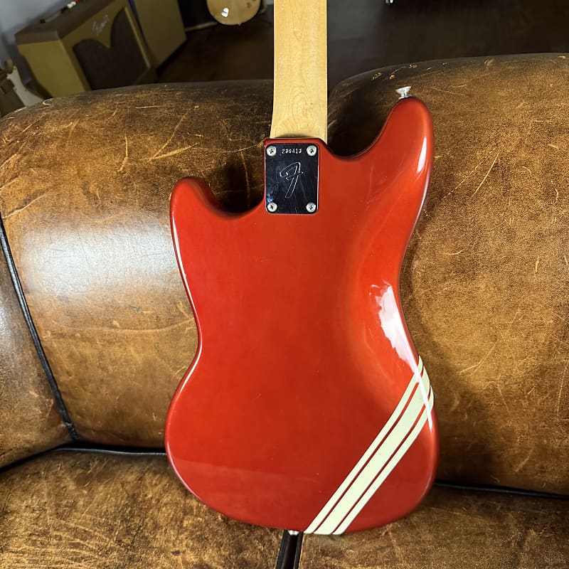 1969 Fender Competition Mustang - Red - Front & Back Stripes